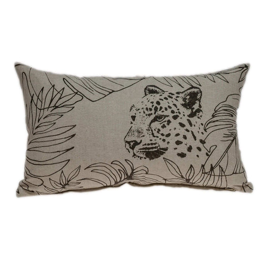 Jaguar Silhoutte Lumbar Throw Pillow - Homeroots - Flyclothing LLC