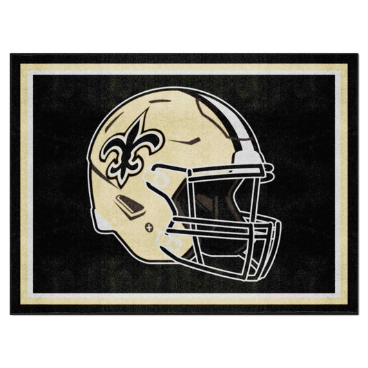 New Orleans Saints 8ft. x 10 ft. Plush Area Rug - New Orleans Saints