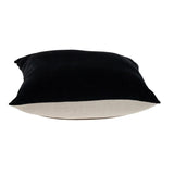Black Velvet Two Tone Throw Pillow - Homeroots - Flyclothing LLC