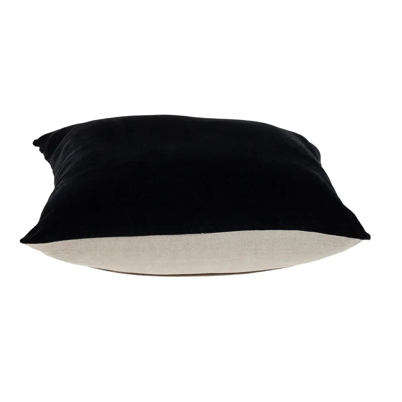 Black Velvet Two Tone Throw Pillow - Homeroots - Flyclothing LLC