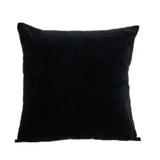 Black Velvet Two Tone Throw Pillow - Homeroots