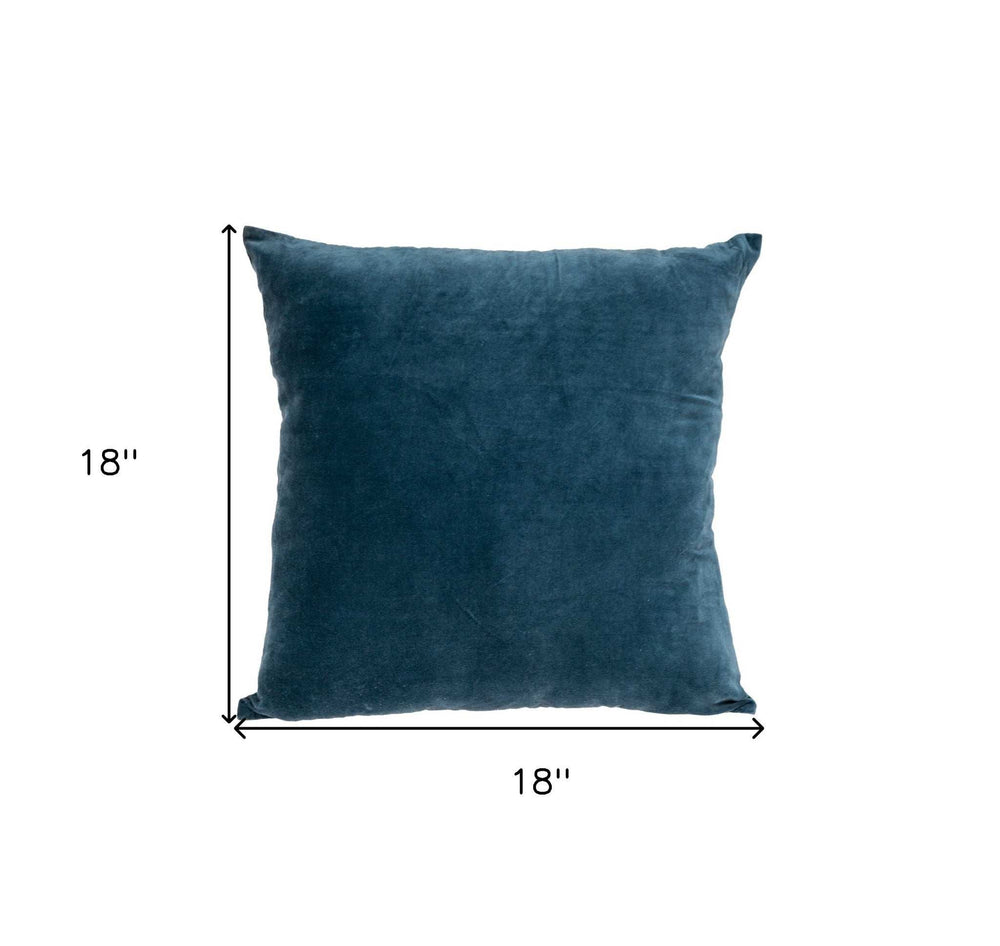 Aqua Teal Two Tone Throw Pillow - Homeroots - Flyclothing LLC