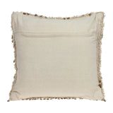 Boho Woven Shaggy Sequin Throw Pillow - Homeroots