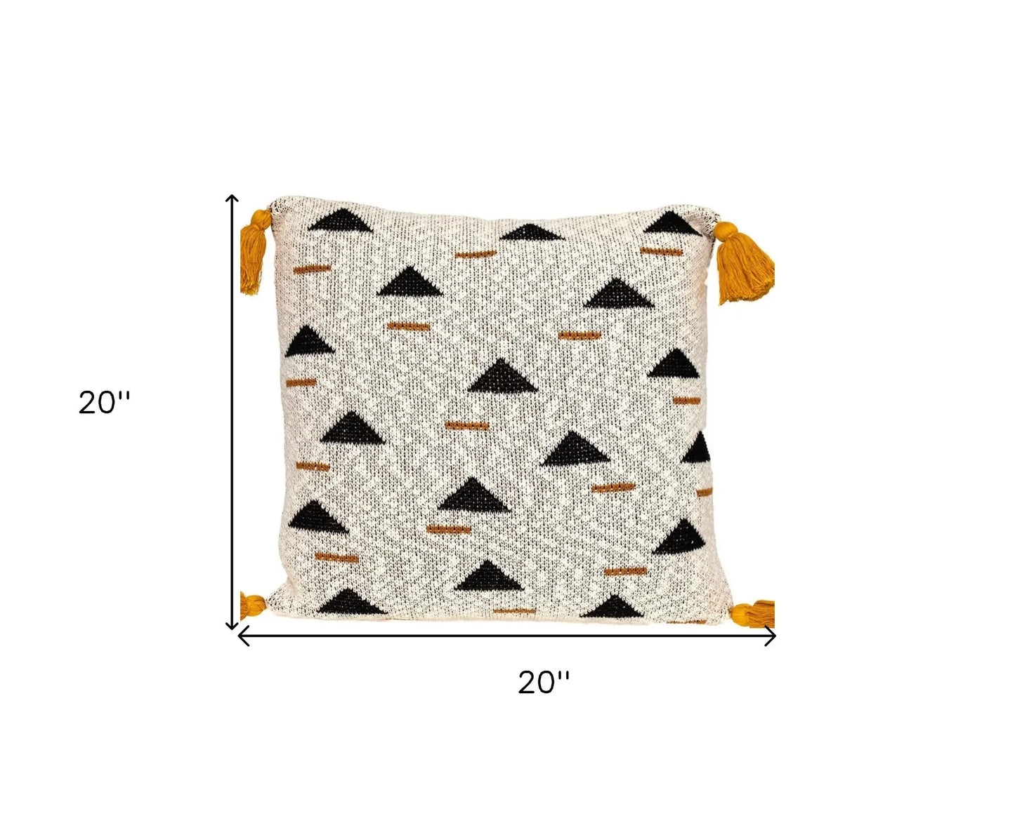 Natural Knitted Throw Pillow - Homeroots - Flyclothing LLC