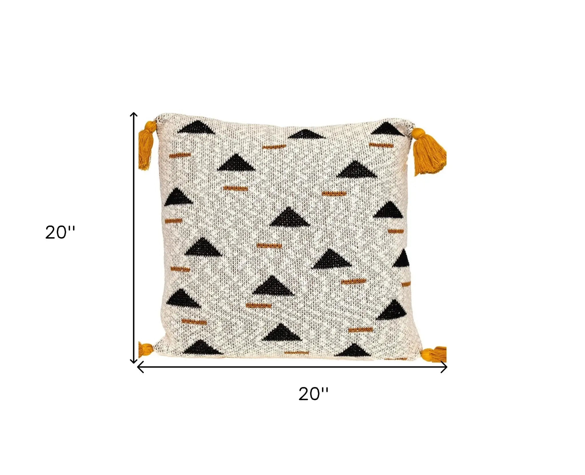 Natural Knitted Throw Pillow - Homeroots - Flyclothing LLC