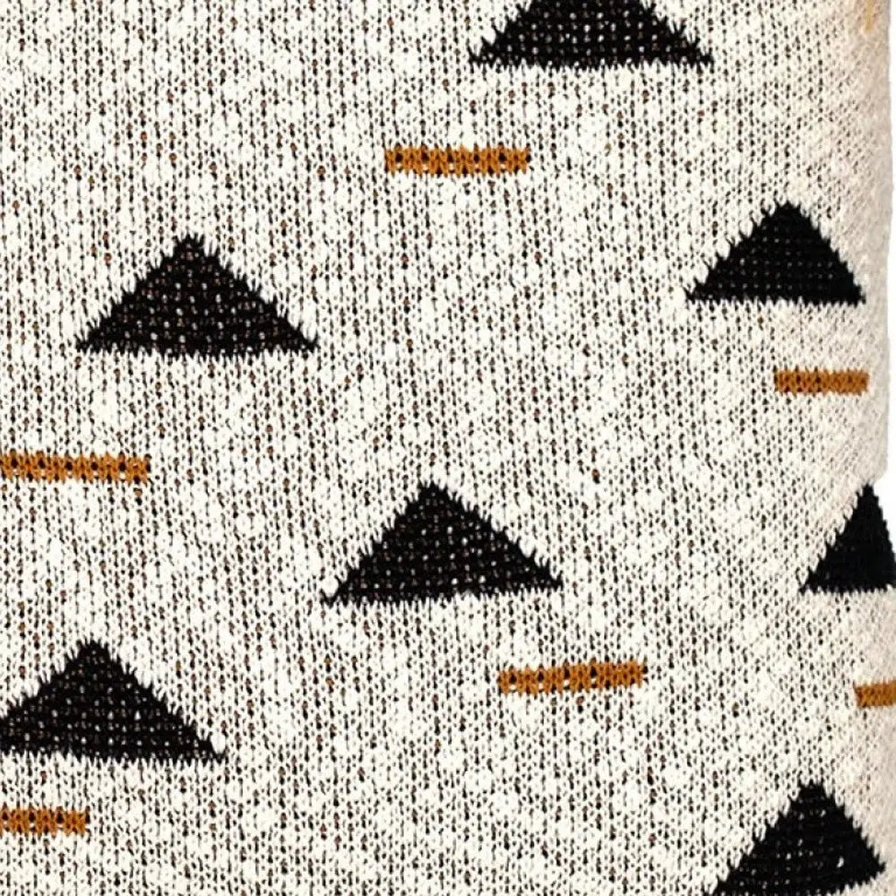 Natural Knitted Throw Pillow - Homeroots - Flyclothing LLC