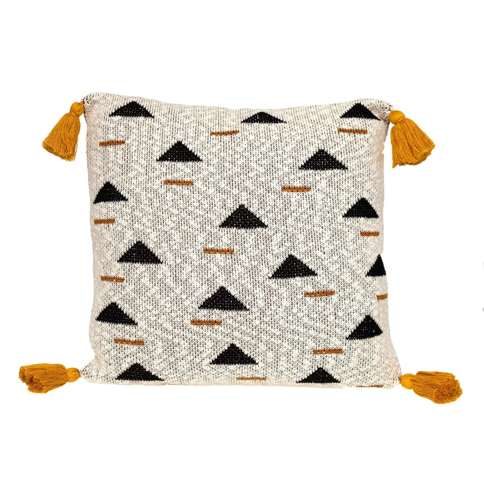 Natural Knitted Throw Pillow - Homeroots - Flyclothing LLC