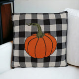 Buffalo Check Pumpkin Throw Pillow - Homeroots