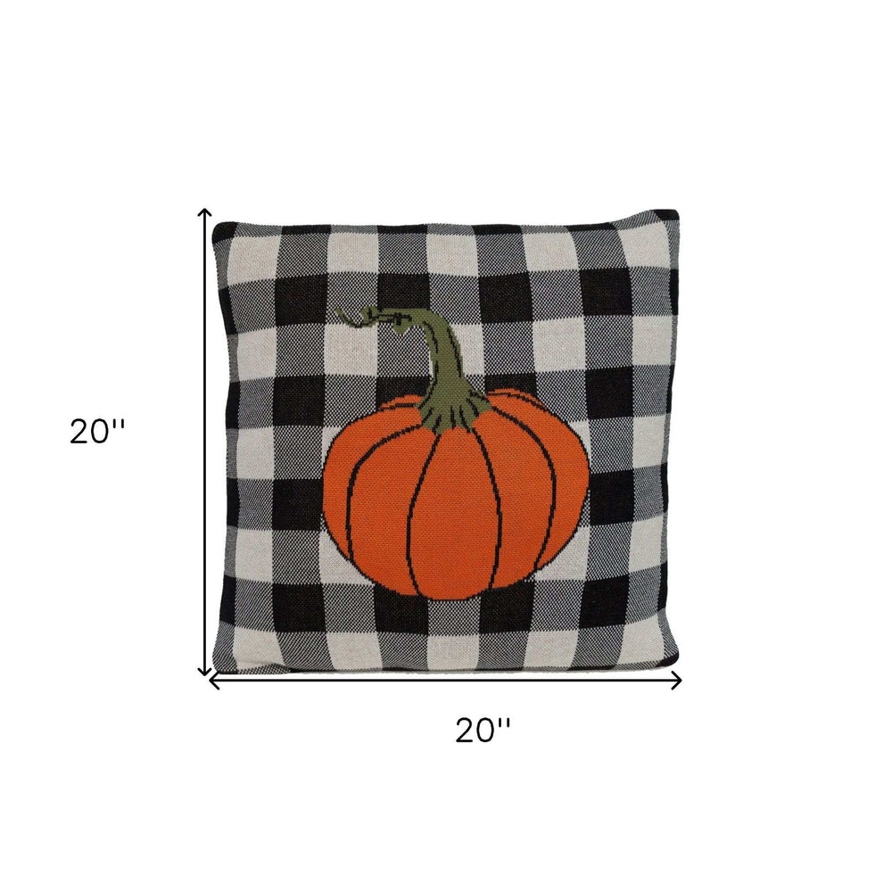 Buffalo Check Pumpkin Throw Pillow - Homeroots - Flyclothing LLC