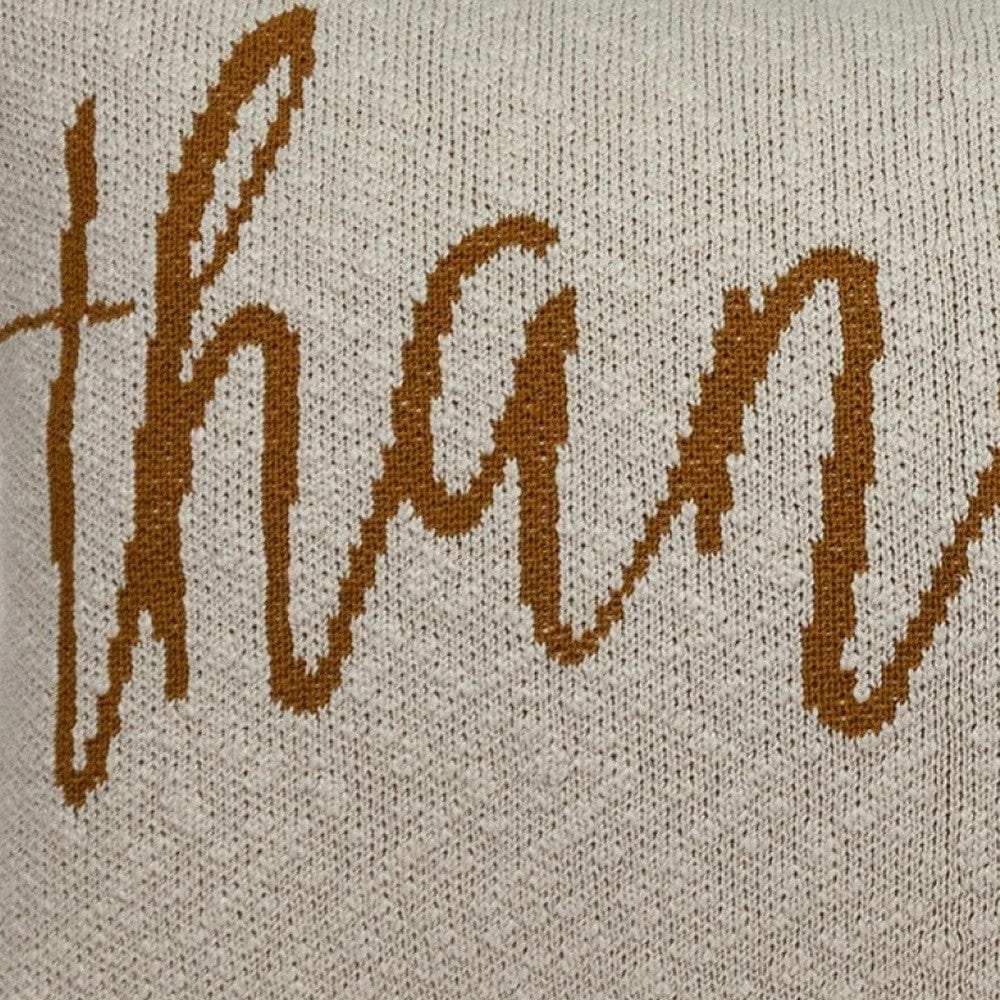 Thankful Decorative Pillow - Homeroots - Flyclothing LLC