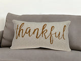 Thankful Decorative Pillow - Homeroots