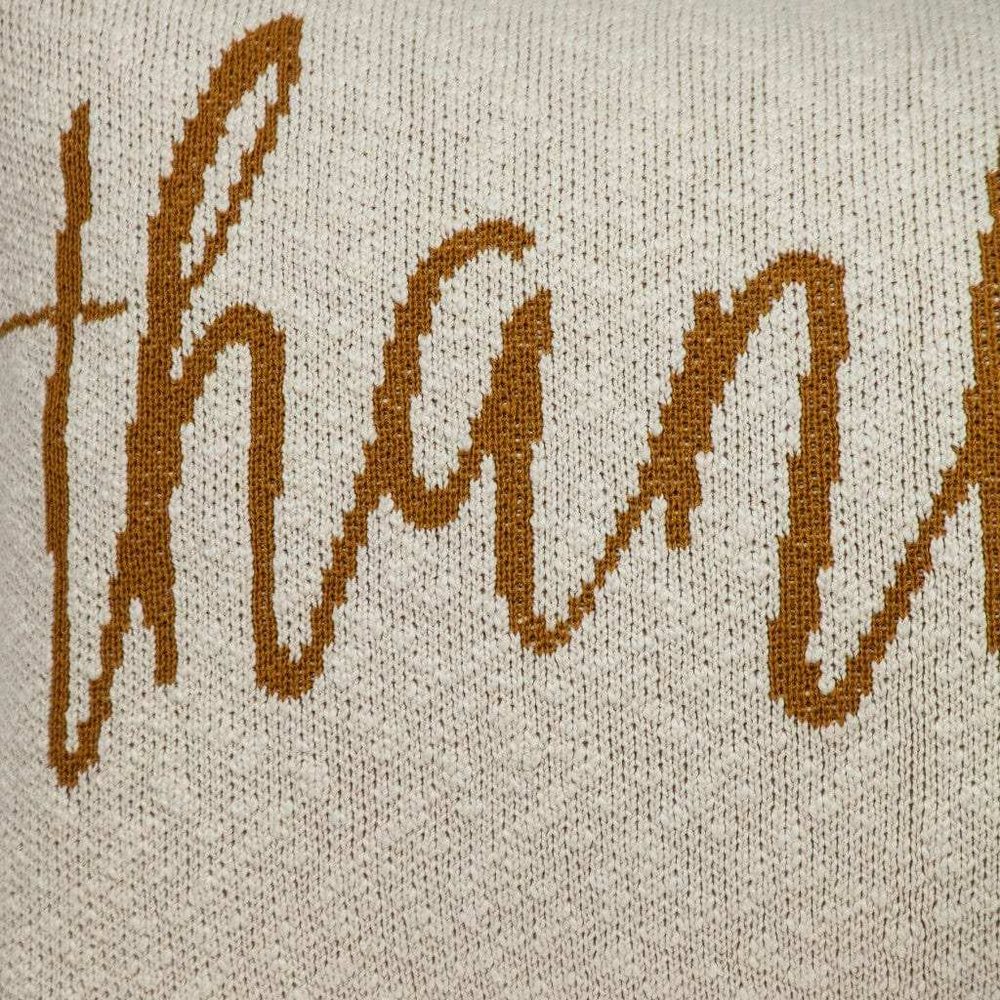 Thankful Decorative Pillow - Homeroots - Flyclothing LLC