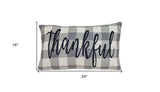 Thankful Buffalo Plaid Lumbar Throw Pillow - Homeroots - Flyclothing LLC