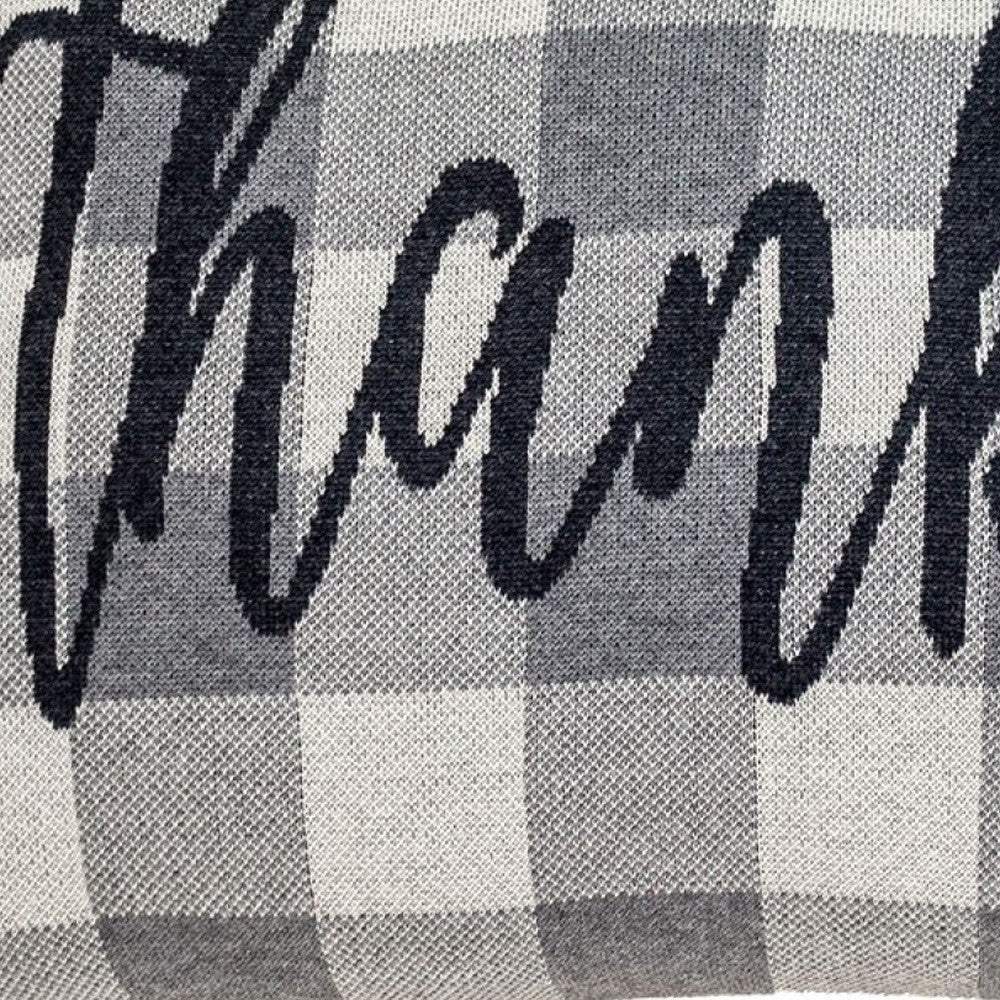 Thankful Buffalo Plaid Lumbar Throw Pillow - Homeroots - Flyclothing LLC