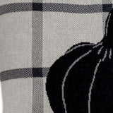 Grey Plaid Pumpkin Throw Pillow - Homeroots - Flyclothing LLC