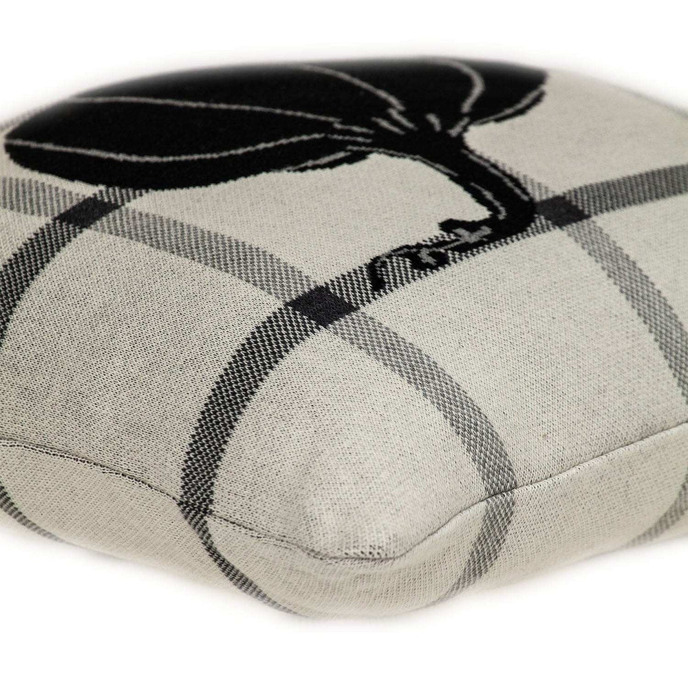 Grey Plaid Pumpkin Throw Pillow - Homeroots - Flyclothing LLC
