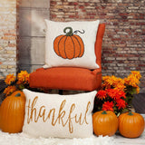 Pumpkin Silhouette Throw Pillow - Homeroots - Flyclothing LLC