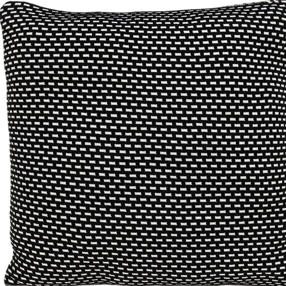 Super Black And White Check Throw Pillow - Homeroots - Flyclothing LLC