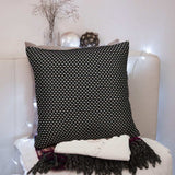 Super Black And White Check Throw Pillow - Homeroots - Flyclothing LLC