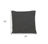 Super Black And White Check Throw Pillow - Homeroots - Flyclothing LLC