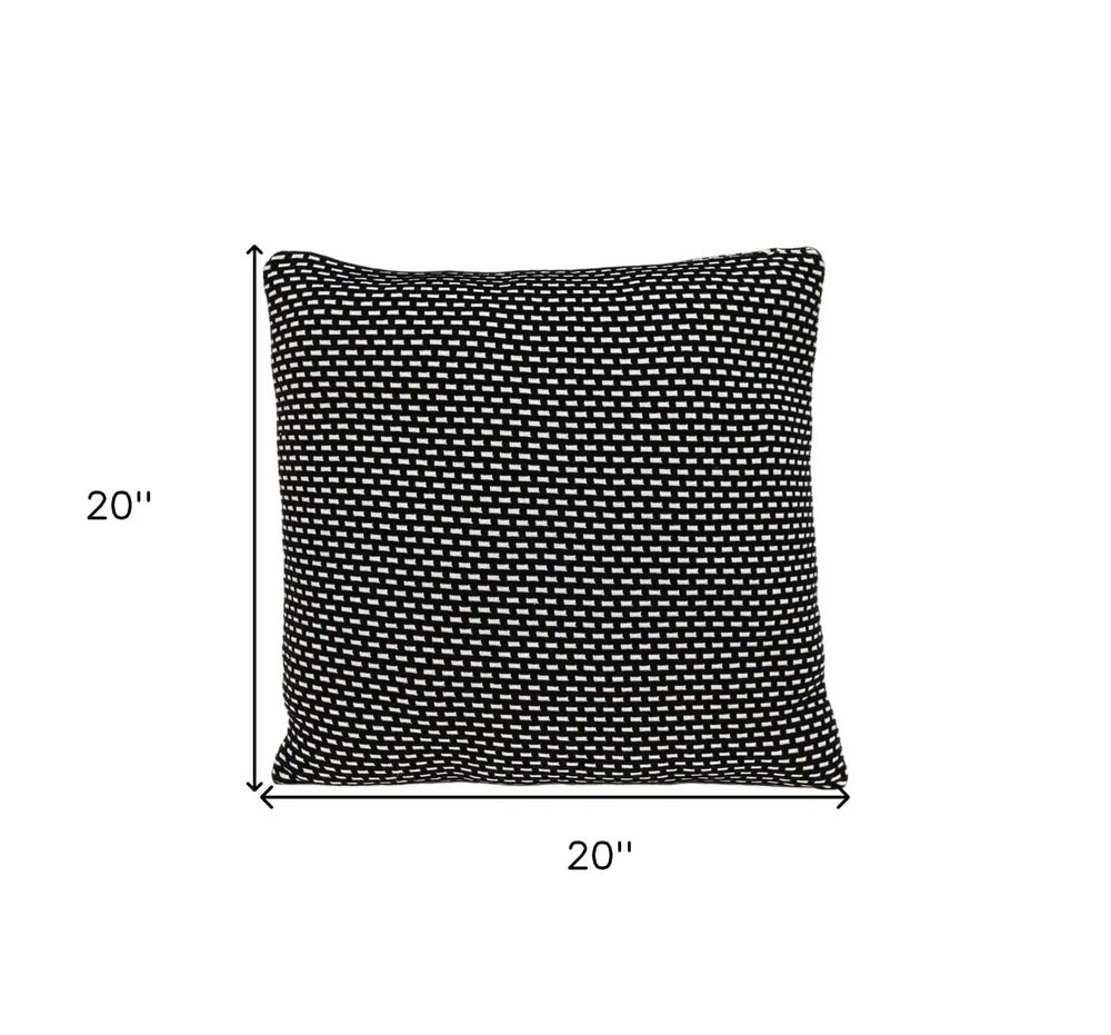 Super Black And White Check Throw Pillow - Homeroots - Flyclothing LLC