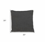 Super Black And White Check Throw Pillow - Homeroots - Flyclothing LLC