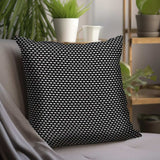 Super Black And White Check Throw Pillow - Homeroots - Flyclothing LLC