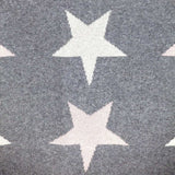 Grey Ivory And Pink Stars Knitted Baby Blanket - Homeroots - Flyclothing LLC