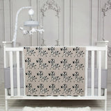 Grey Lots Of Zebras Woven Knitted Baby Blanket - Homeroots - Flyclothing LLC