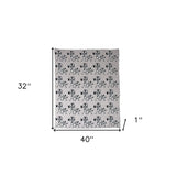 Grey Lots Of Zebras Woven Knitted Baby Blanket - Homeroots - Flyclothing LLC