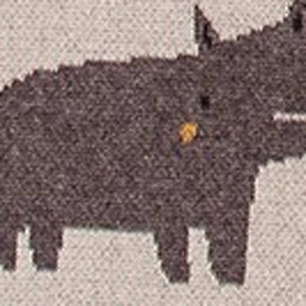 Zoo Animals Woven Knitted Baby Blanket - Homeroots - Flyclothing LLC