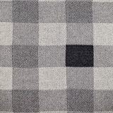 Lead Grey Checkered Pillow - Homeroots - Flyclothing LLC