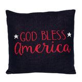 Navy Blue Patriotic Throw Pillow - Homeroots