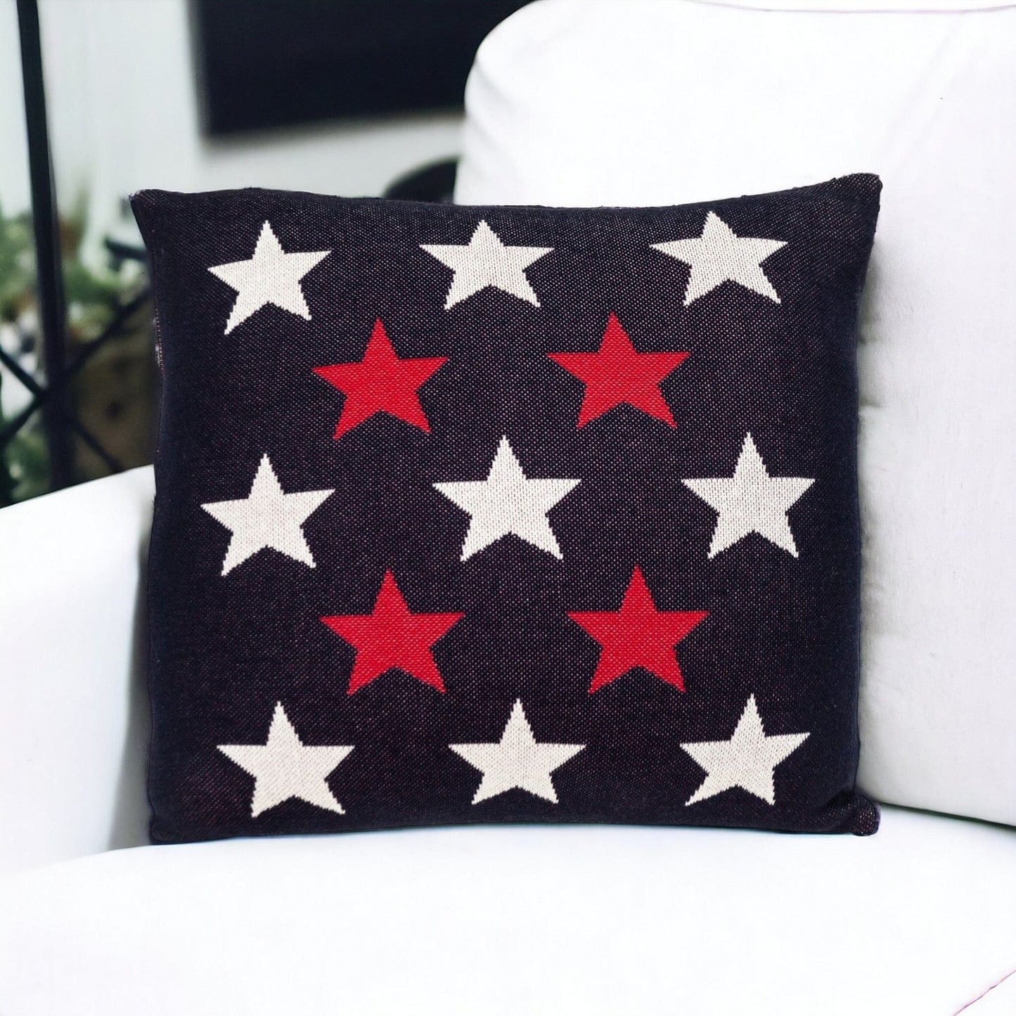 20" Black and White Cotton Throw Pillow - Homeroots - Flyclothing LLC