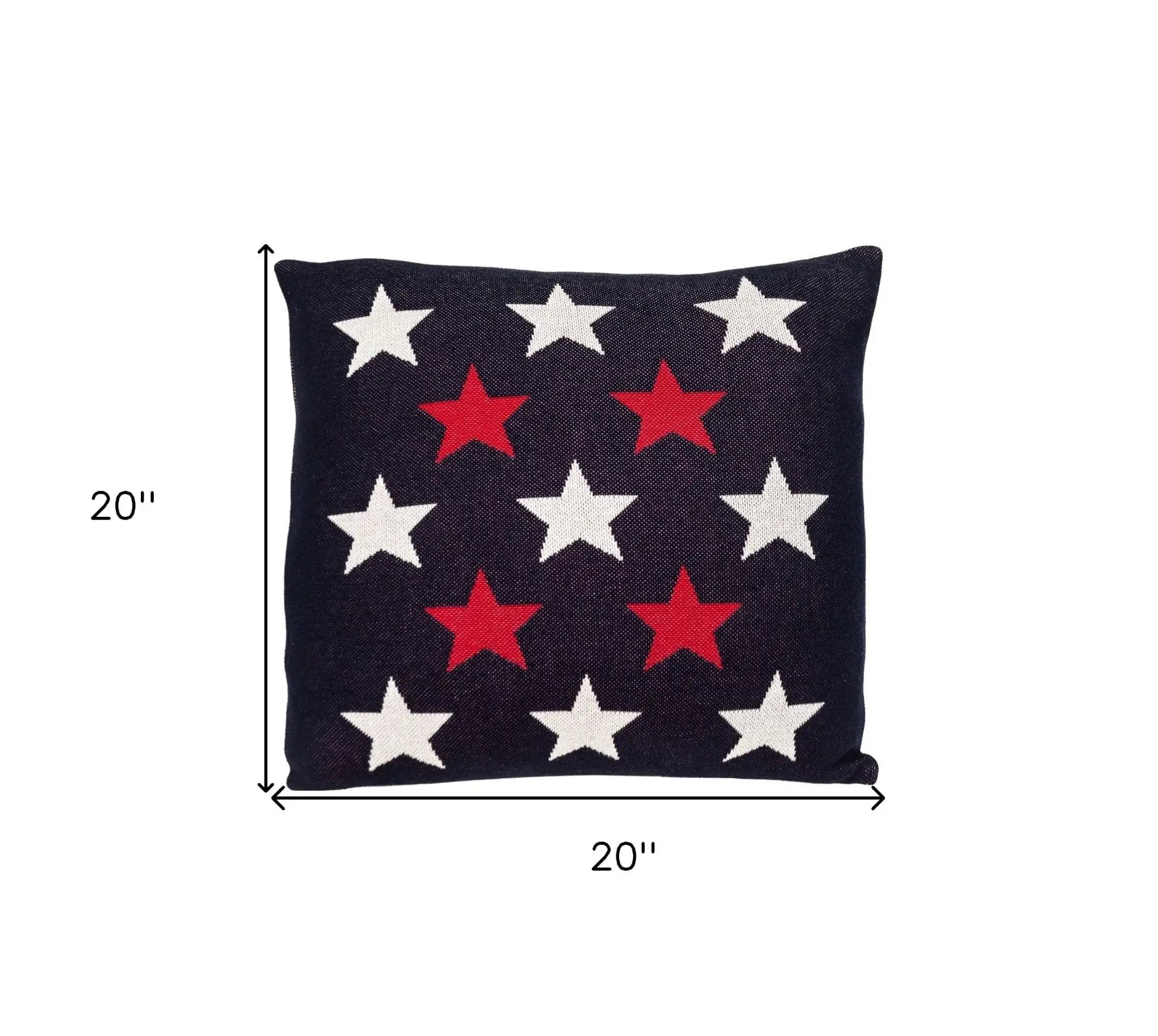 20" Black and White Cotton Throw Pillow - Homeroots - Flyclothing LLC
