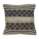 18" Chocolate Cotton Blend Throw Pillow - Homeroots