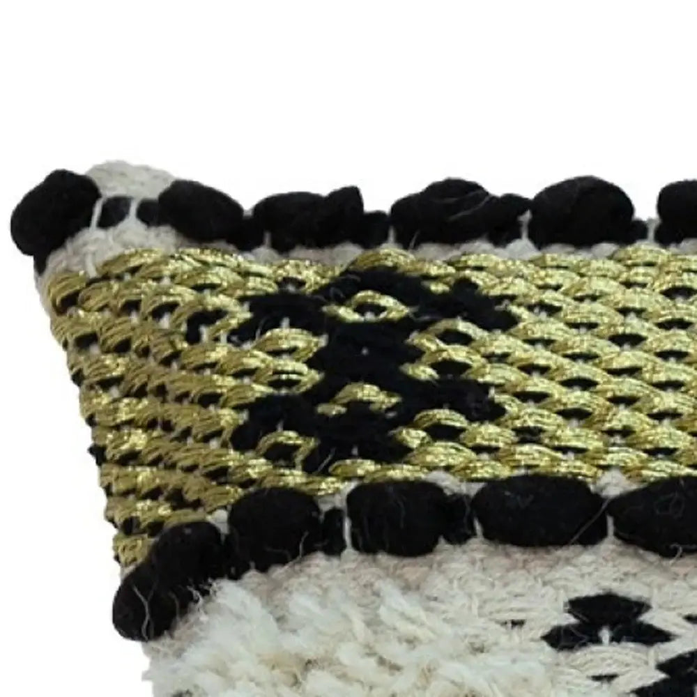 Shaggy Woven Throw Pillow - Homeroots - Flyclothing LLC