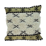 Shaggy Woven Throw Pillow - Homeroots