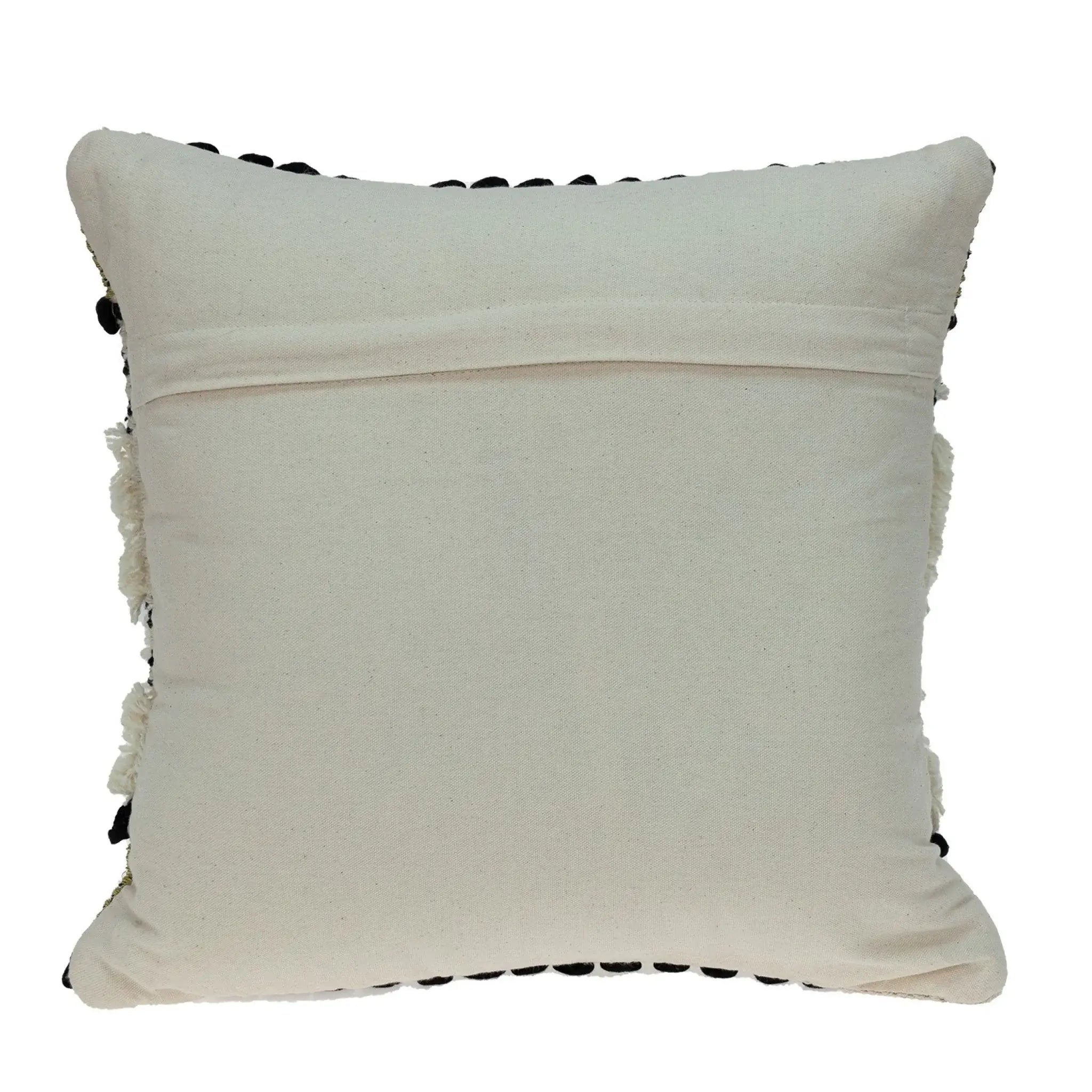 Shaggy Woven Throw Pillow - Homeroots - Flyclothing LLC
