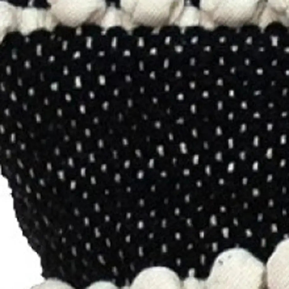 Black And Ivory Textured Throw Pillow - Homeroots - Flyclothing LLC