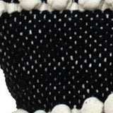 Black And Ivory Textured Throw Pillow - Homeroots - Flyclothing LLC