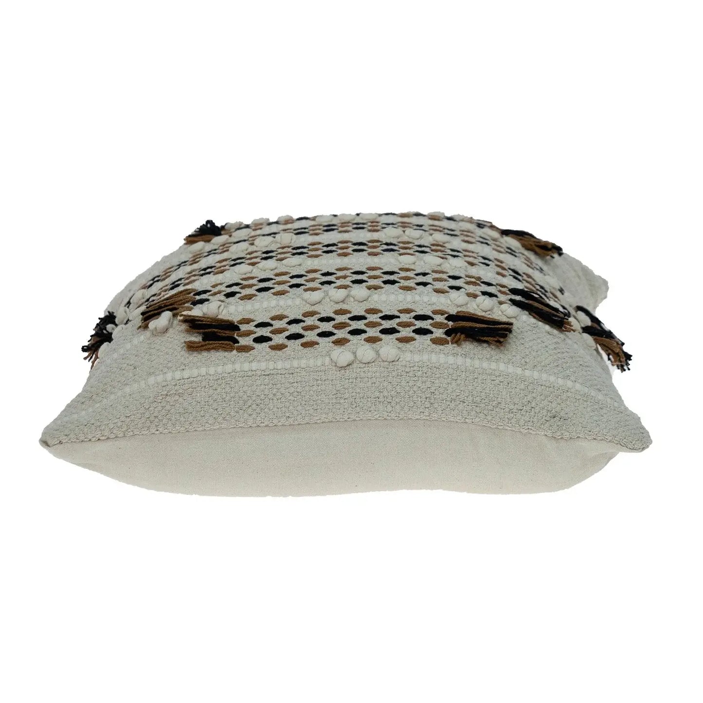 Creamy Beige Textured Throw Pillow - Homeroots - Flyclothing LLC