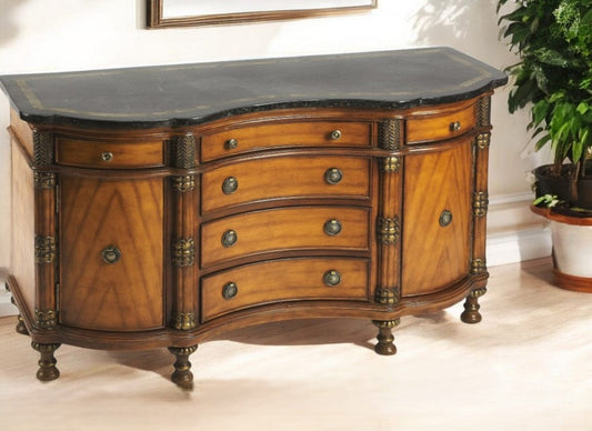 Traditional Style Wooden Credenza