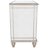 Rectangle Mirrored Three Drawer Console Storage Chest - Homeroots - Flyclothing LLC