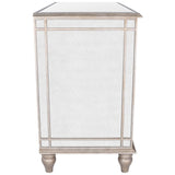 Rectangle Mirrored Three Drawer Console Storage Chest - Homeroots