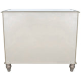 Rectangle Mirrored Three Drawer Console Storage Chest - Homeroots
