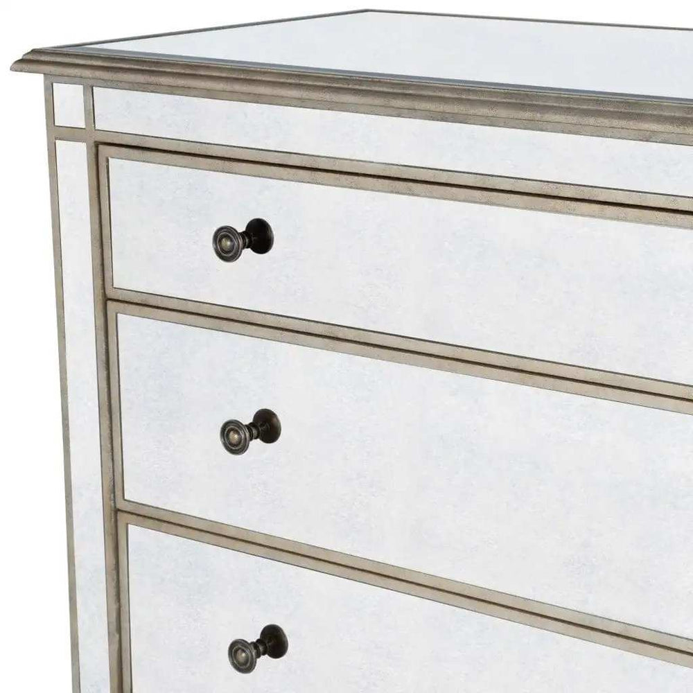 Rectangle Mirrored Three Drawer Console Storage Chest - Homeroots - Flyclothing LLC