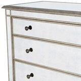 Rectangle Mirrored Three Drawer Console Storage Chest - Homeroots - Flyclothing LLC