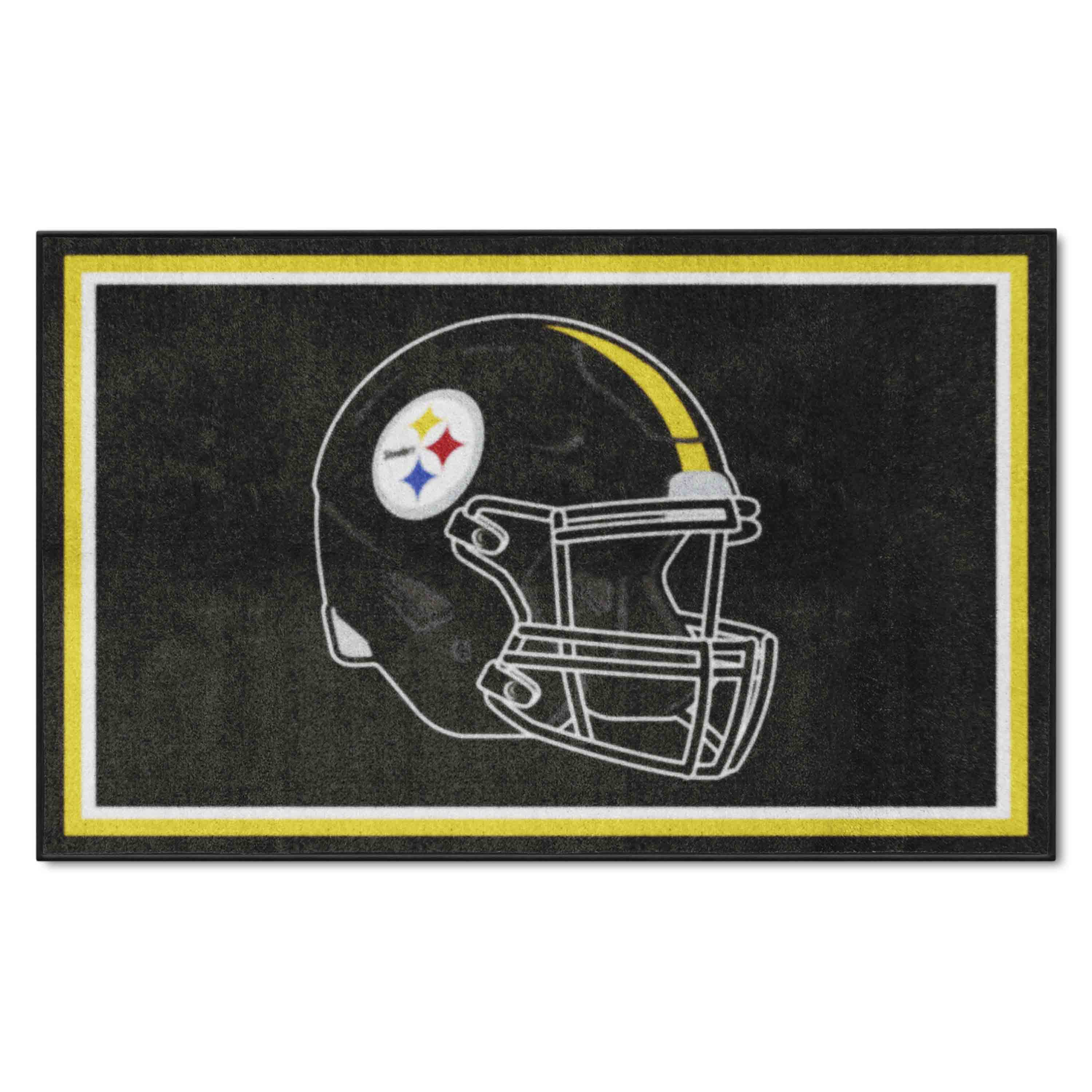 Pittsburgh Steelers 4ft. x 6ft. Plush Area Rug - Pittsburgh Steelers
