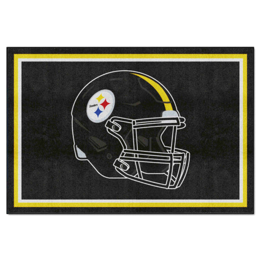 Pittsburgh Steelers 5ft. x 8 ft. Plush Area Rug - Pittsburgh Steelers